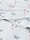 Queen Mistletoes Sheet Set - Cozy 4PC Holiday Bedding Set