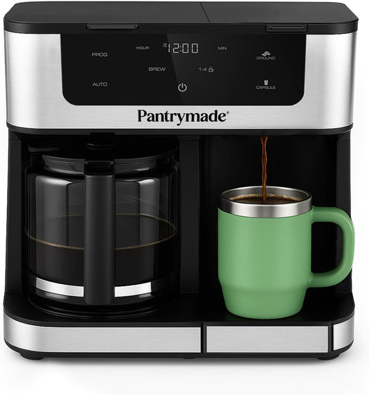 Deluxe 12-Cup Coffee Maker & Single Serve Brewer for Home
