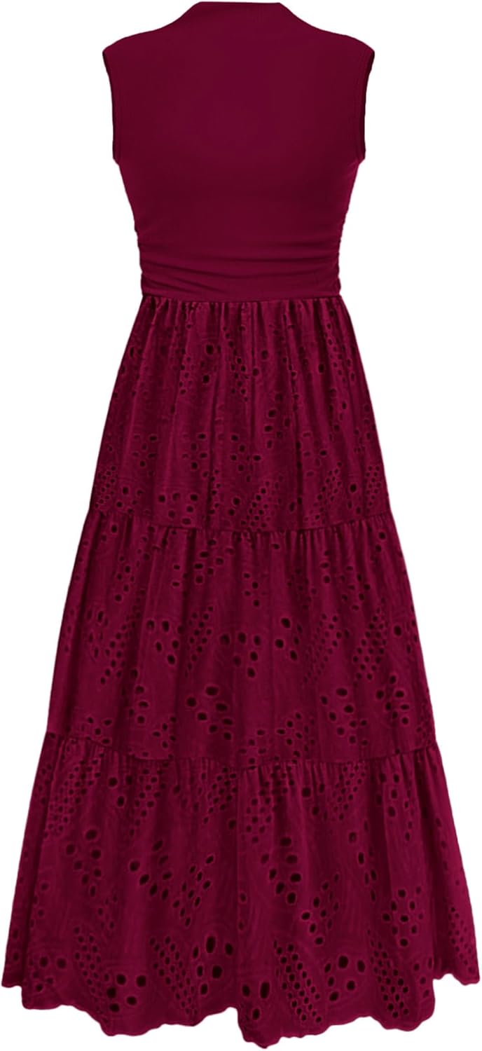 PRETTYGARDEN Summer Dresses for Women 2025 Casual Maxi Dress