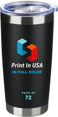 Personalized Custom Print 20oz Stainless Steel Tumbler - Insulated cup
