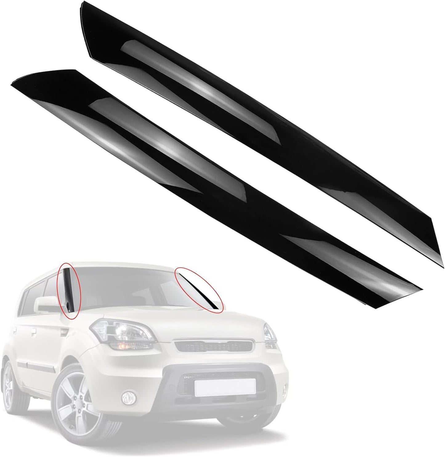 USTAR Windshield Pillar Trim Panel for Kia Soul 2010-2013
