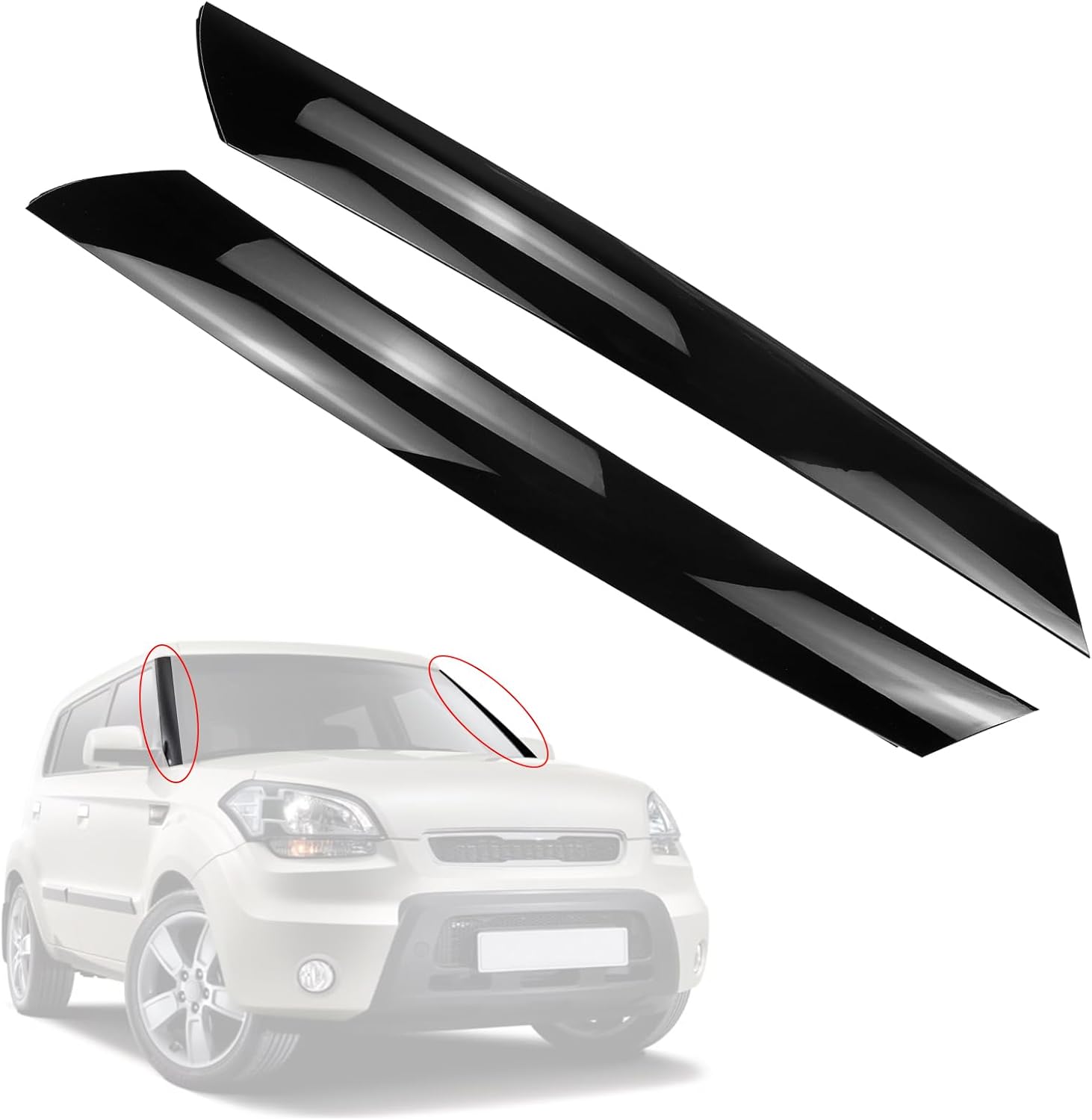 USTAR Windshield Pillar Trim Panel for Kia Soul 2010-2013