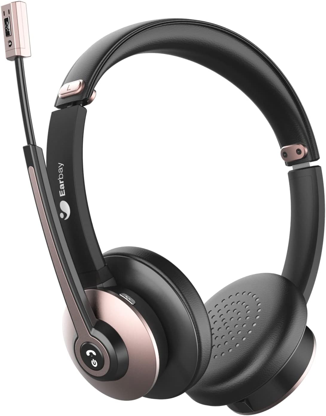 Earbay Wireless Headset - Noise Cancelling Mic for Clear Calls