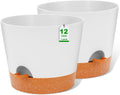 GARDIFE 12 in Self Watering Plant Pots - Modern Self-Watering Planters
