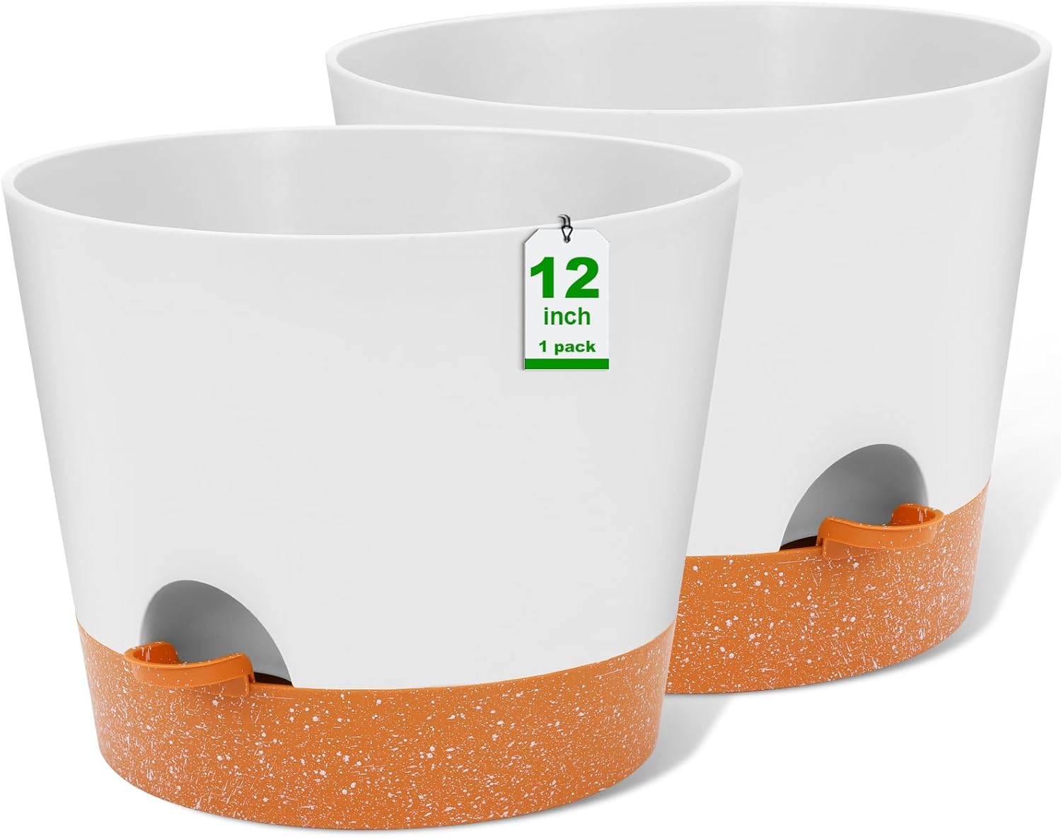 GARDIFE 12 inch Self Watering Plant Pots for Indoor Outdoor Use
