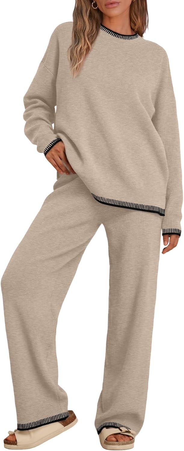 LILLUSORY 2 Piece Knit Lounge Sets for Women - Cozy Comfort