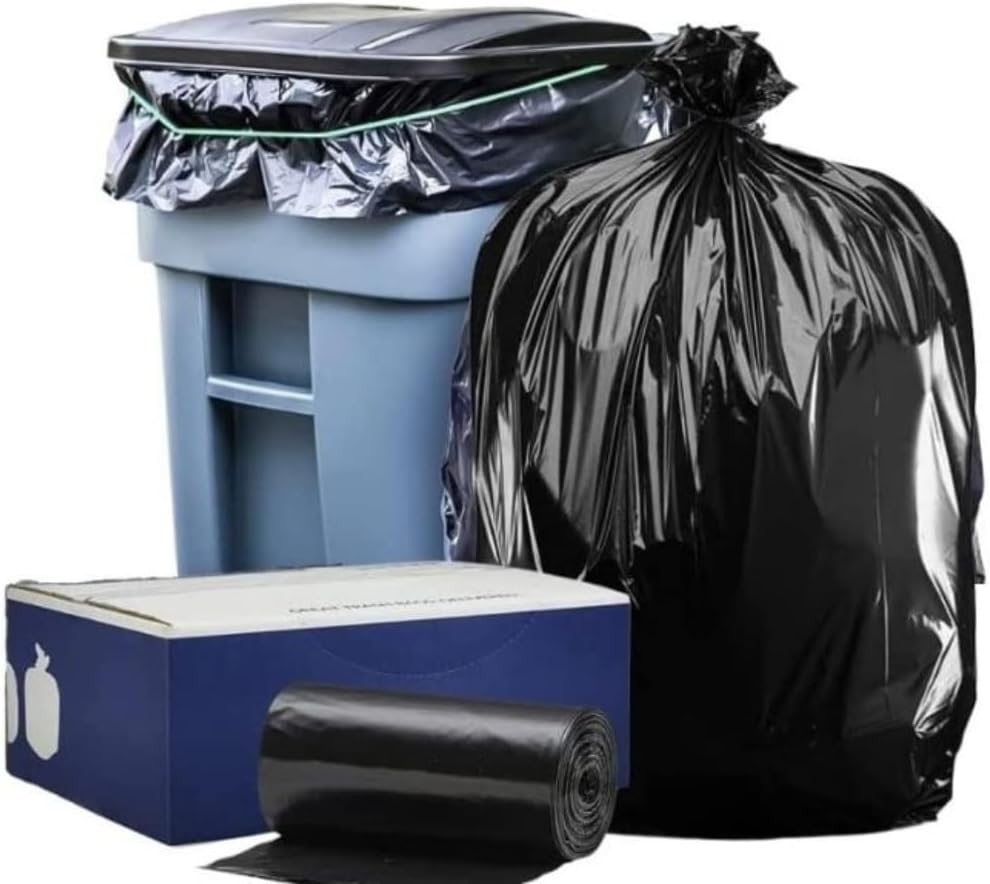 Heavy Duty 95-96 Gallon Garbage Can Liners for Tough Waste
