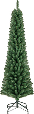 GOFLAME 6FT Pencil Christmas Tree - Slim Space-Saving Holiday Tree