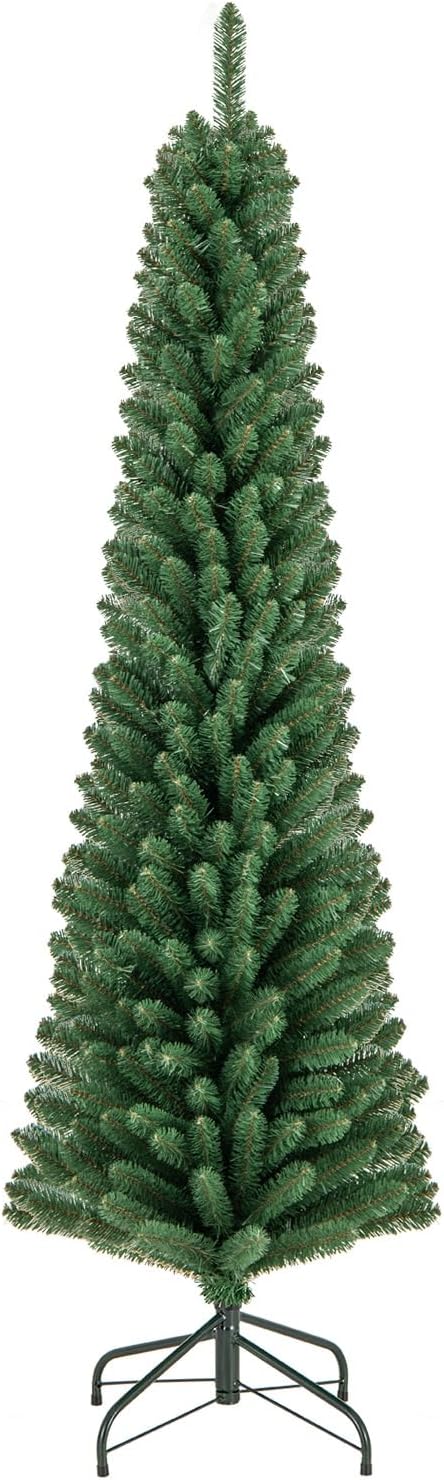 GOFLAME 6FT Pencil Christmas Tree for Festive Home Decor