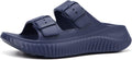 Womens Recovery Sandals with Arch Support in Red - Post-Exercise