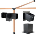 Pergola Kit with Brackets 15 Slanted Roof Pergola Bracket Kit