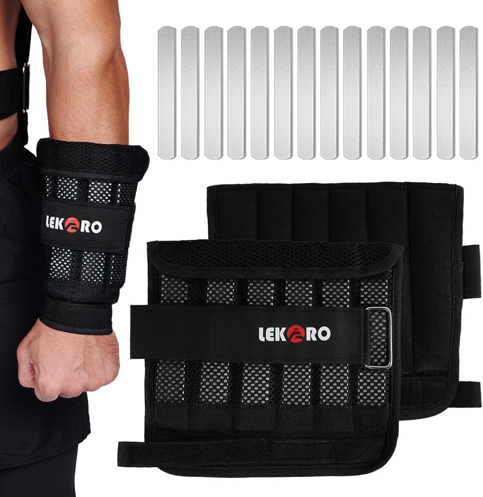 LEKRO Adjustable Wrist Weights for Active Lifestyle