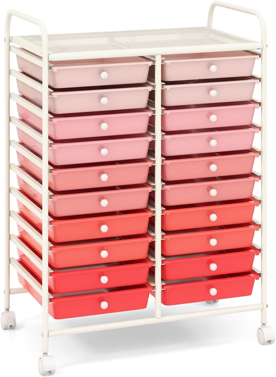 GOFLAME 20-Drawer Rolling Storage Cart for Home Office & Crafts