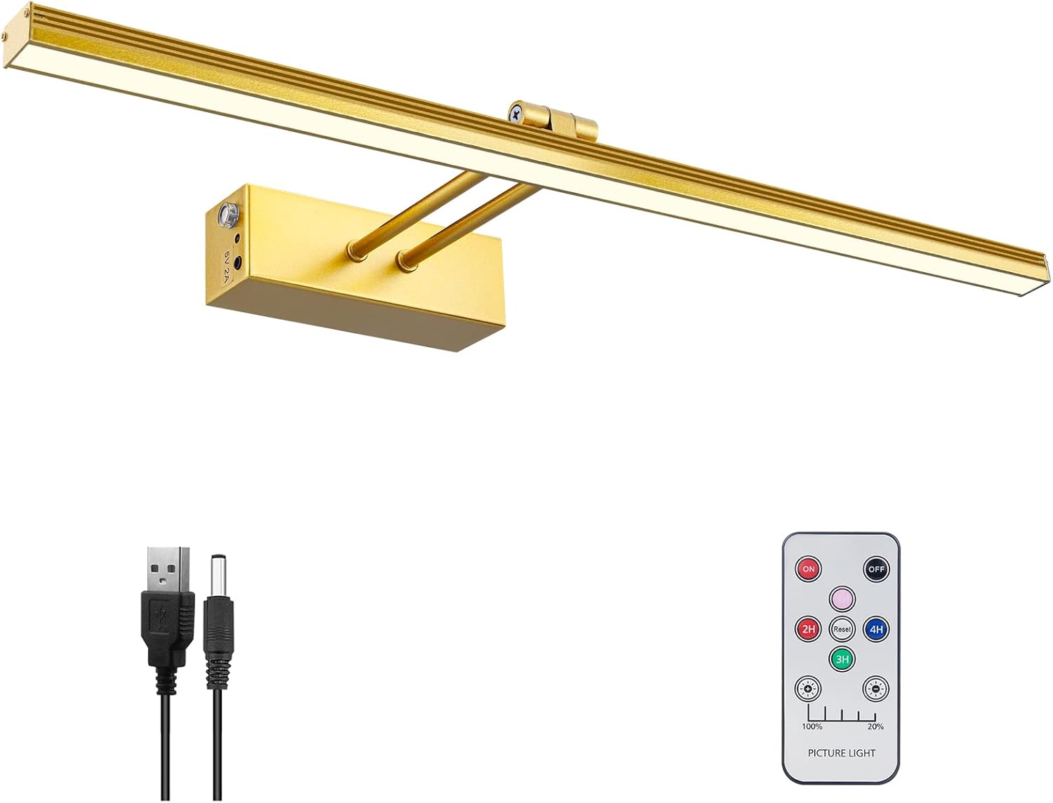 FUNCHDAY Picture Light - Wireless Remote Dimmable Art Light