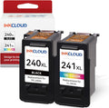 INKCLOUD Compatible PG-240XL CL-241XL Ink Cartridges - High Yield