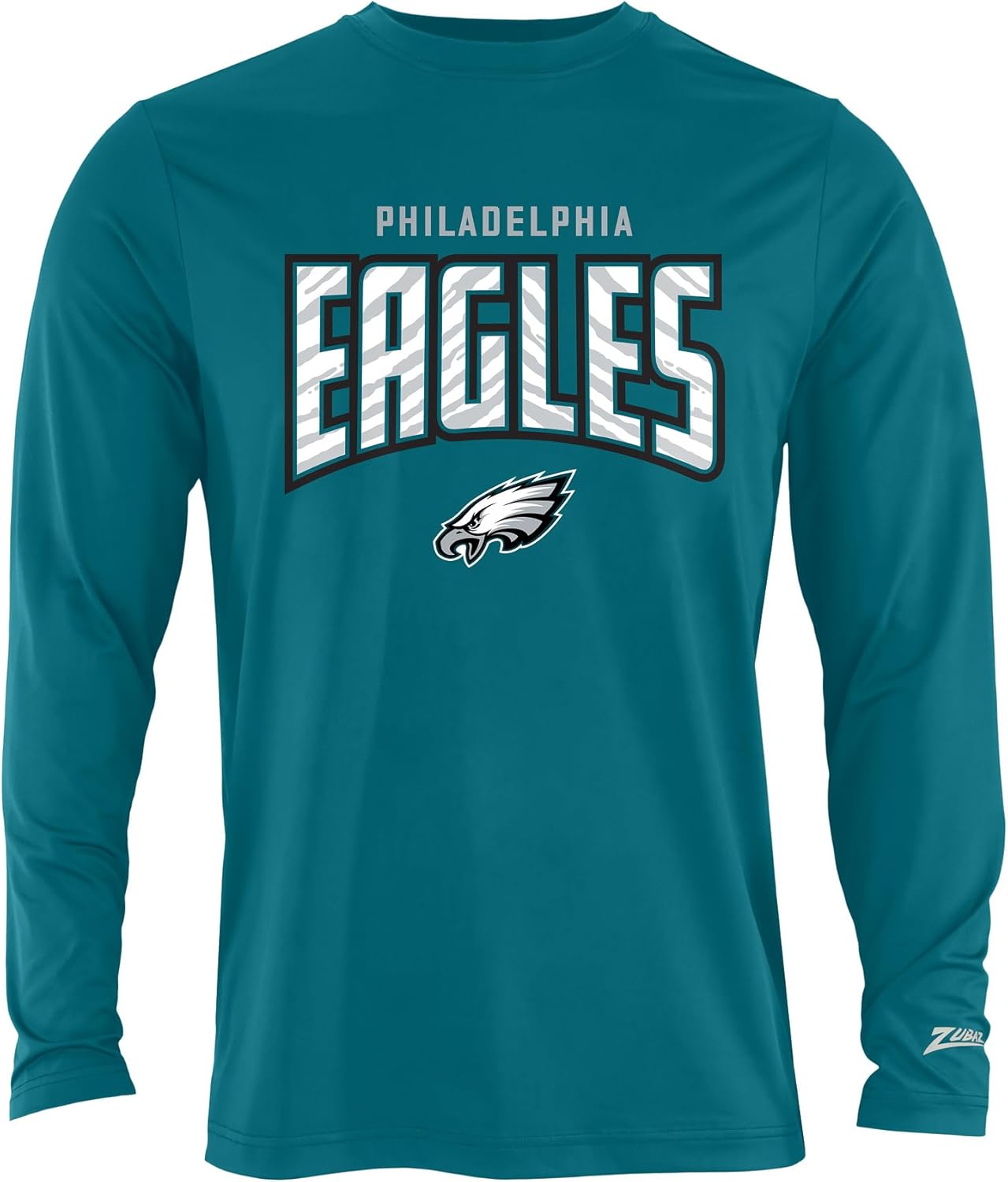 Zubaz NFL Men's Long Sleeve Team Graphic T-Shirt for Fans