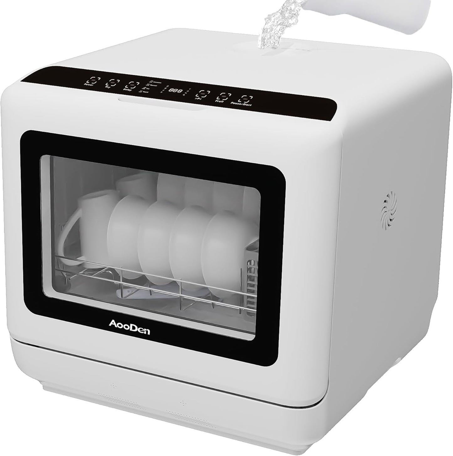 Compact Countertop Dishwasher - No Hookup Needed!