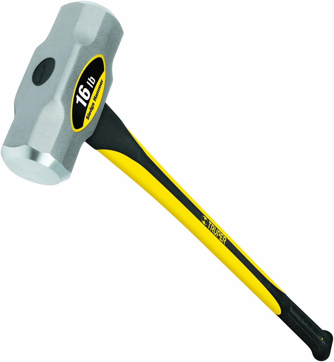 Truper 16-Pound Sledge Hammer with Fiberglass Handle and Grip