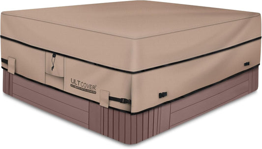 ULTCOVER Waterproof 600D Polyester Square Hot Tub Cover 76x76