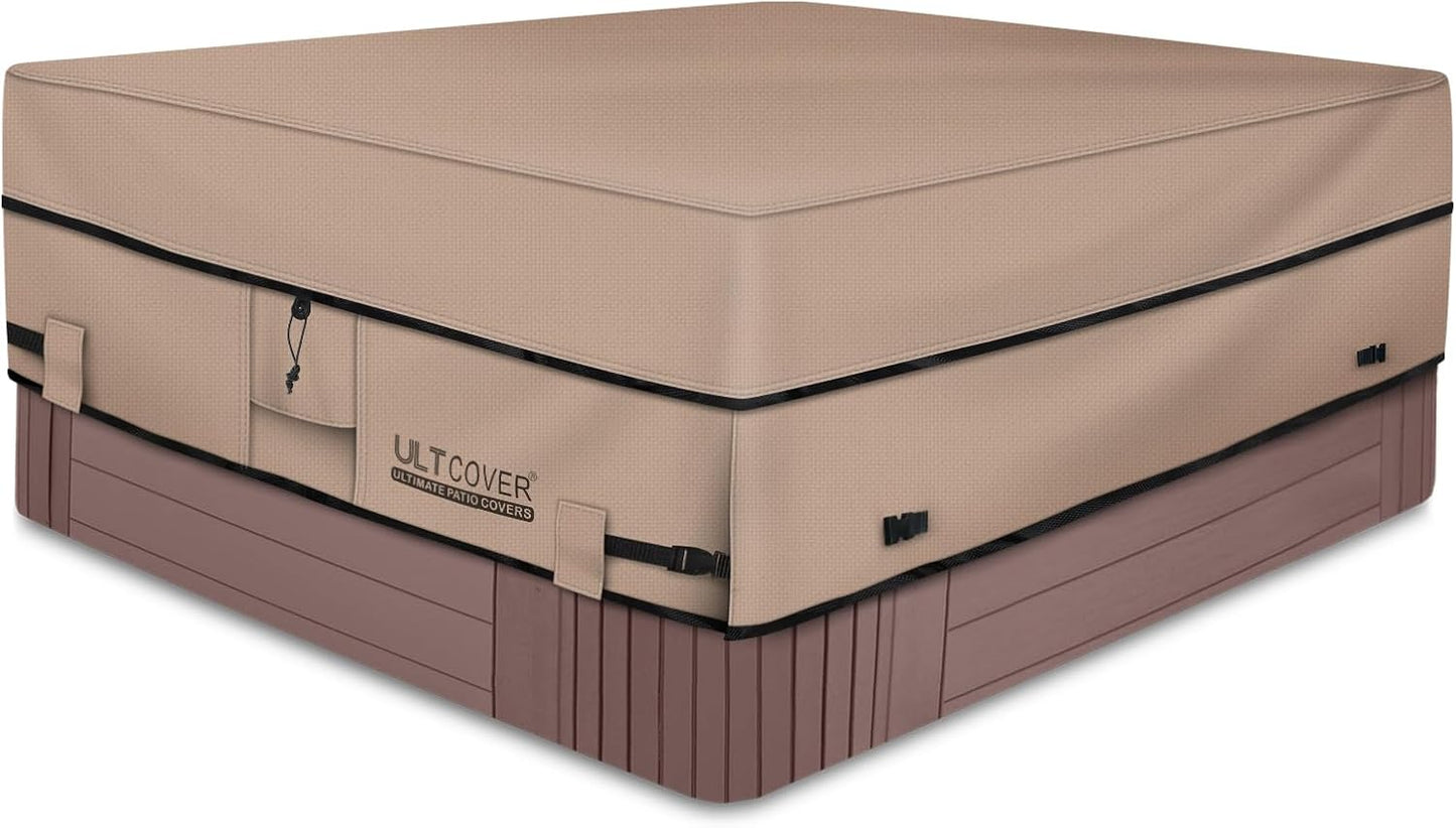 ULTCOVER Waterproof 600D Polyester Square Hot Tub Cover Review