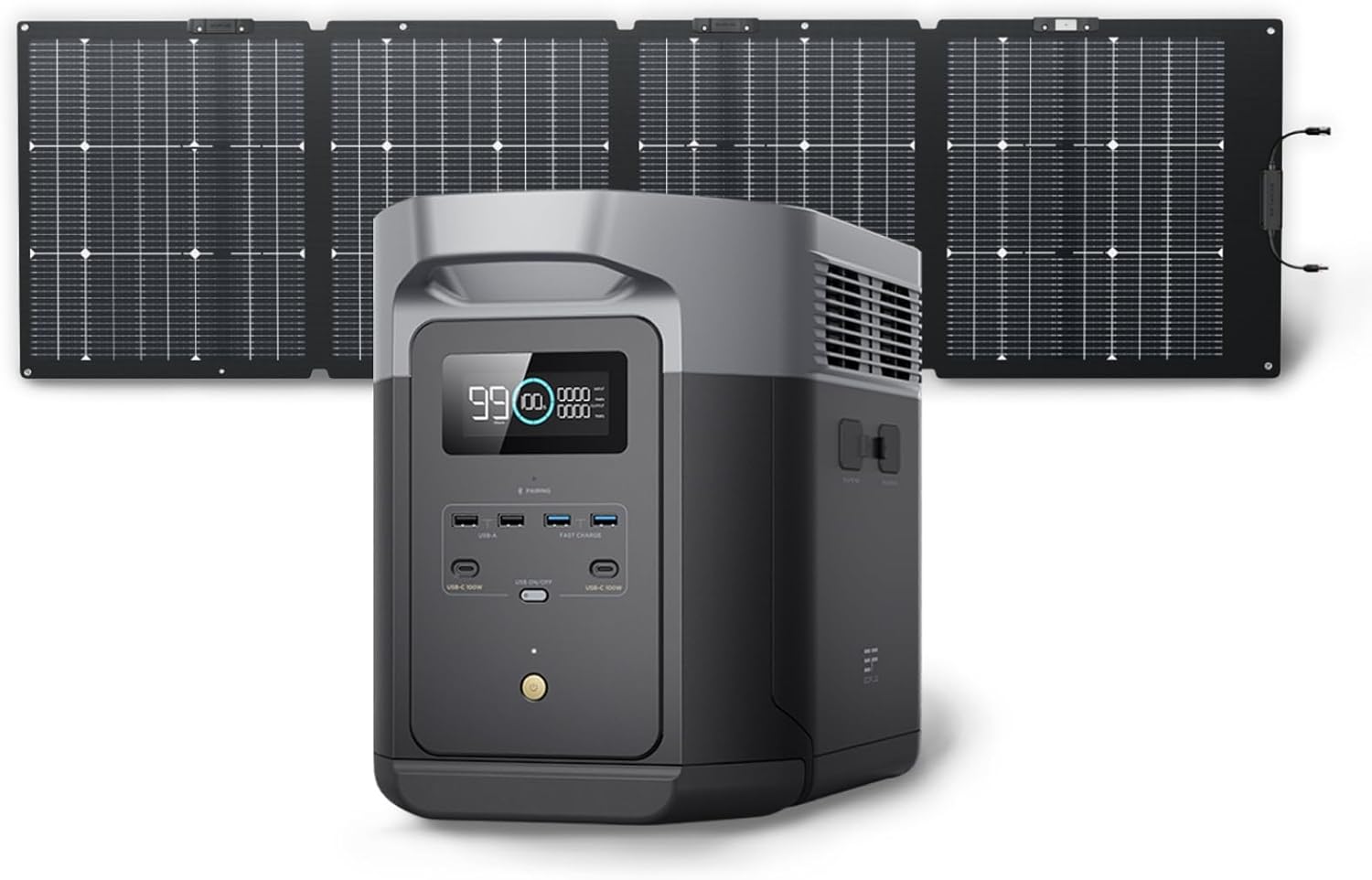 EF ECOFLOW Solar Generator DELTA 2 Max: Ultra-Fast Charging Power Station