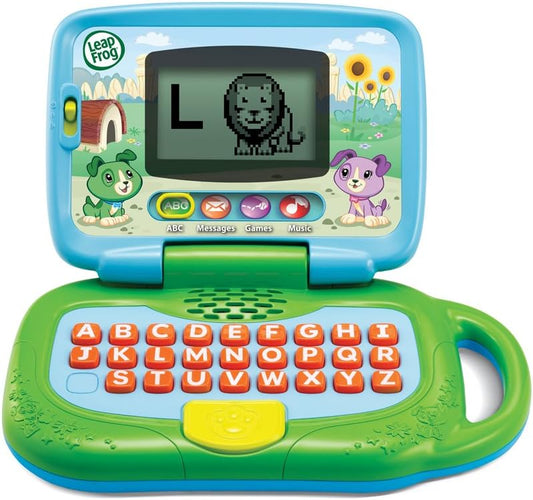 Interactive Toddler Laptop, Educational Toy, Green