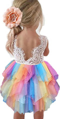 Topmaker Backless A-line Lace Flower Girl Dress Review
