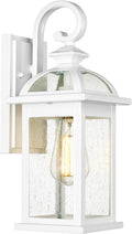 Darkaway Outdoor Wall Sconce with Seeded Glass - Durable Porch Light