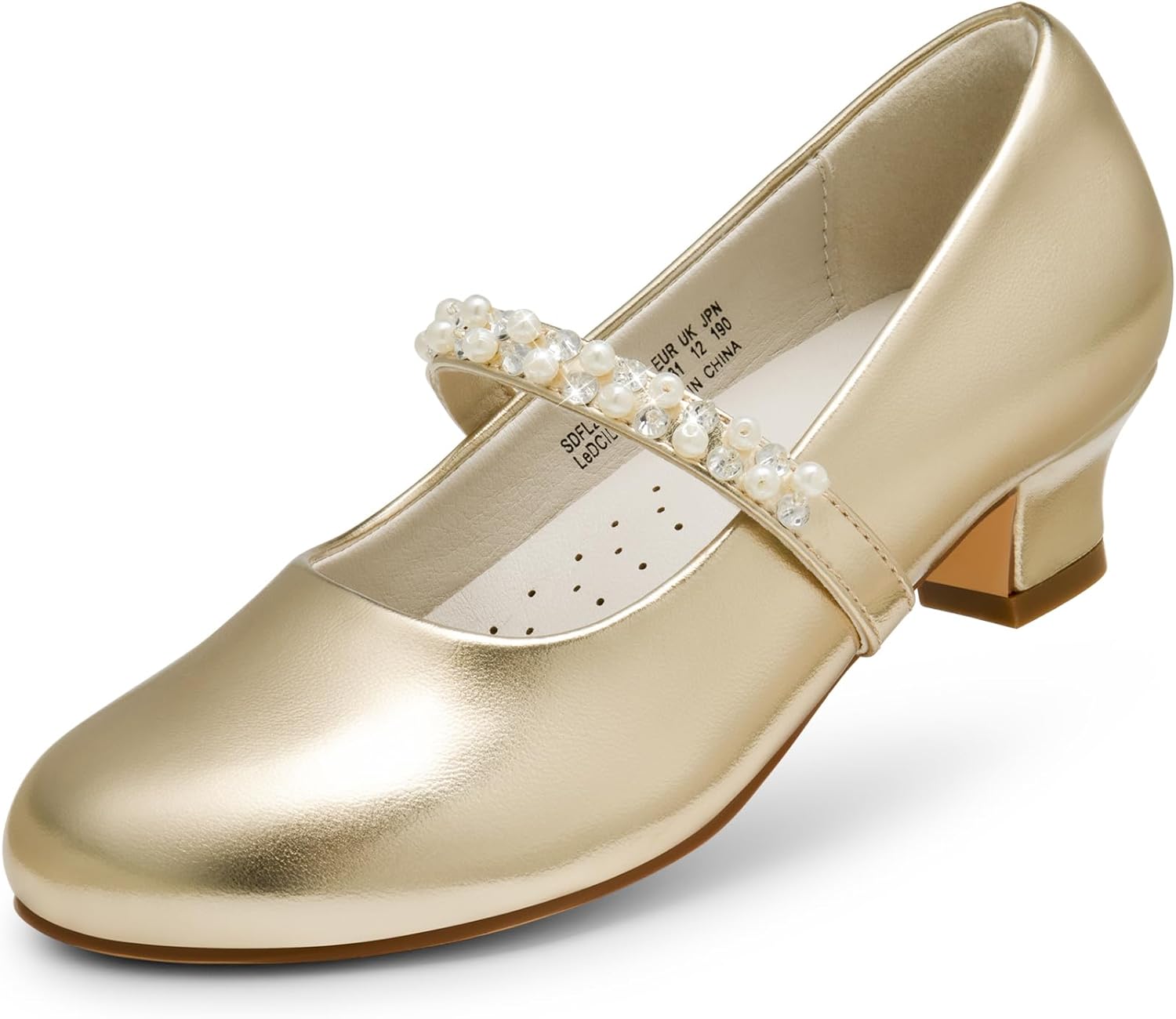 DREAM PAIRS Girls Dress Shoes Low Heels for Special Occasions
