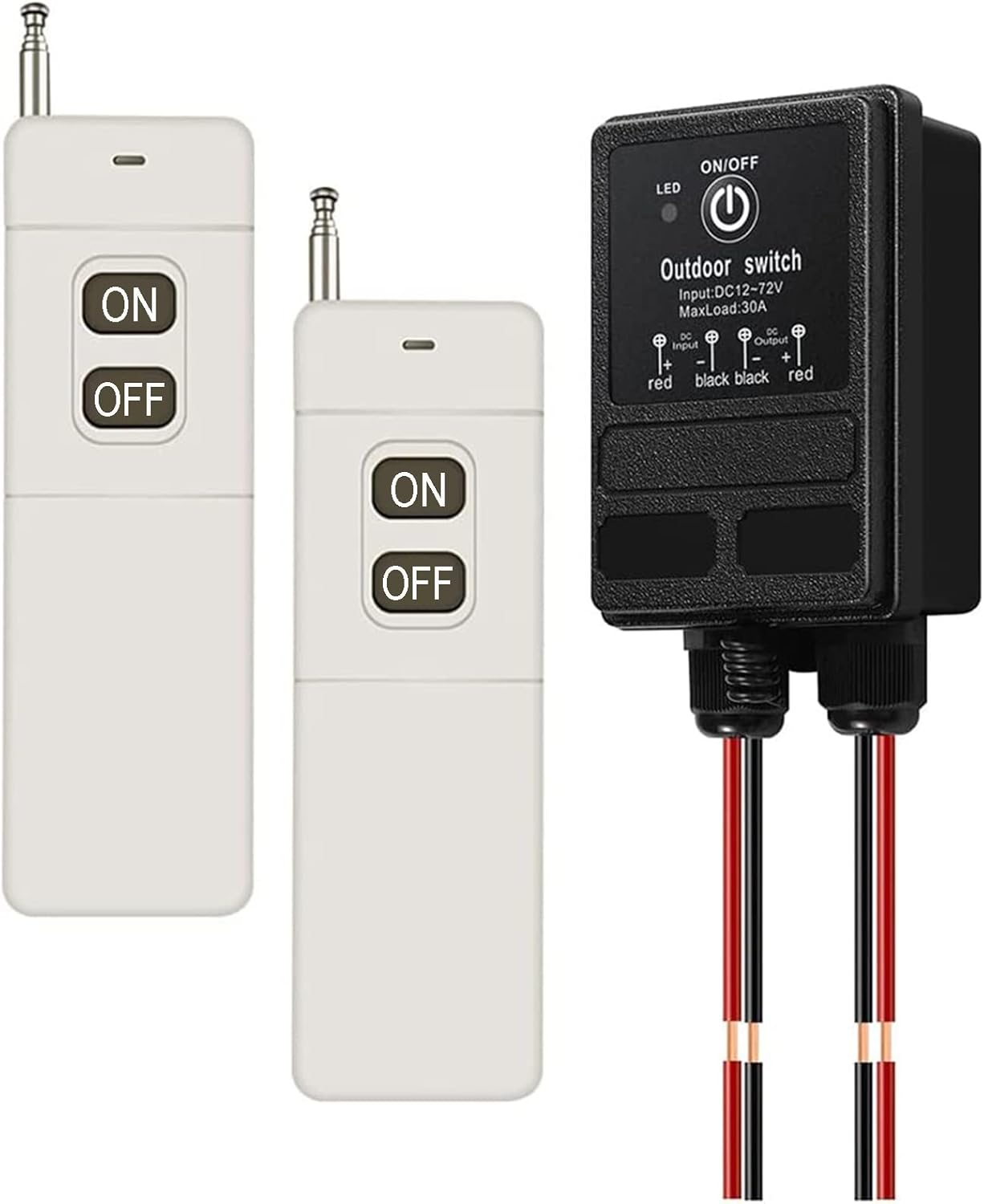 Wireless Remote Control Switch for Pumps and Motors, 4900FT Range