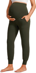 Butterluxe Maternity Joggers Pockets 27in - Soft OverBelly Support