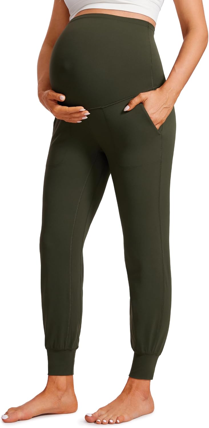 CRZ YOGA Butterluxe Maternity Joggers for Comfort and Style