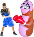 47in Punching Bag for Kids Toddler Inflatable Dinosaur Bopper - Safe
