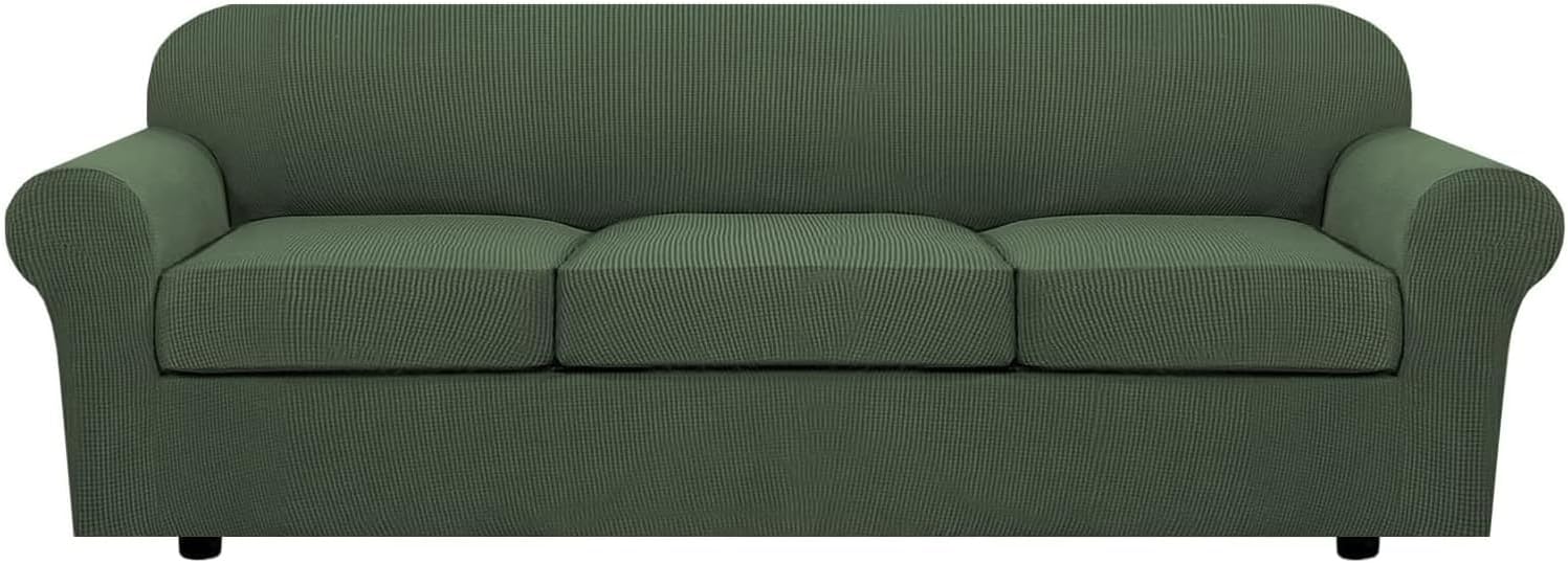 H.VERSAILTEX 4 Piece Stretch Sofa Covers for Large Sofas