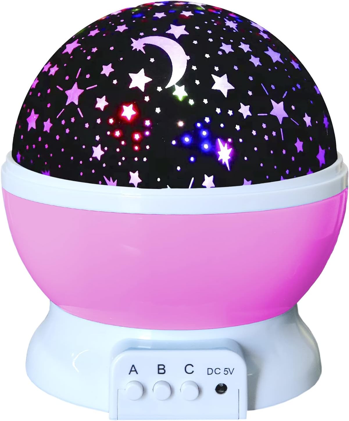 DITHIN Pink Star Projector Night Light - Magical Girl's Gift