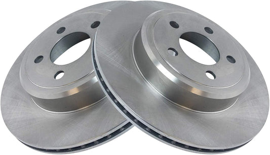 TRQ Rear Brake Rotors Set Vented for Chrysler 300 and Dodge