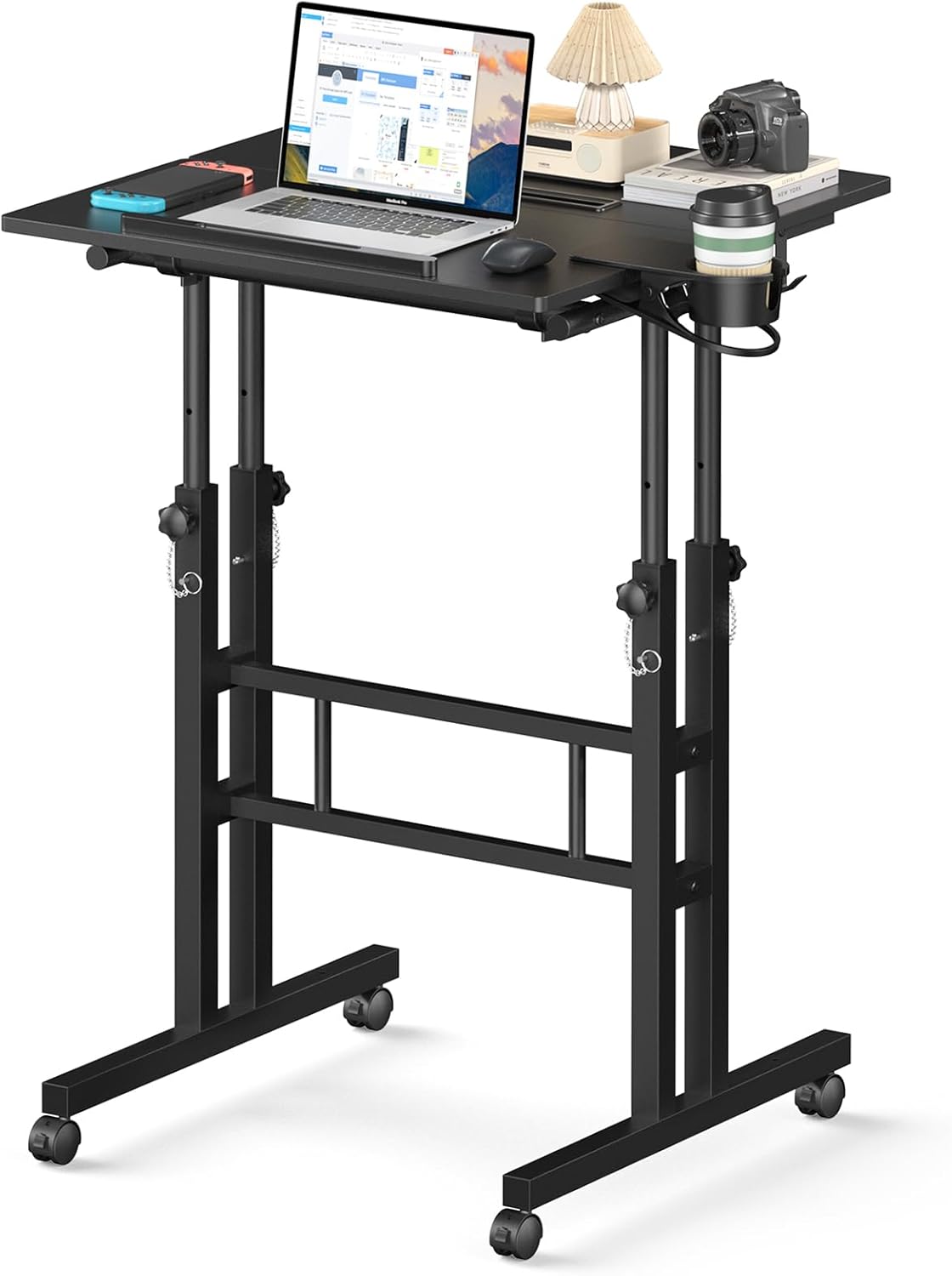 Portable Rolling Standing Desk: On-the-Go Ergonomics