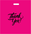 Thank You Merchandise Bags with Die Cut Handles for Retail Use