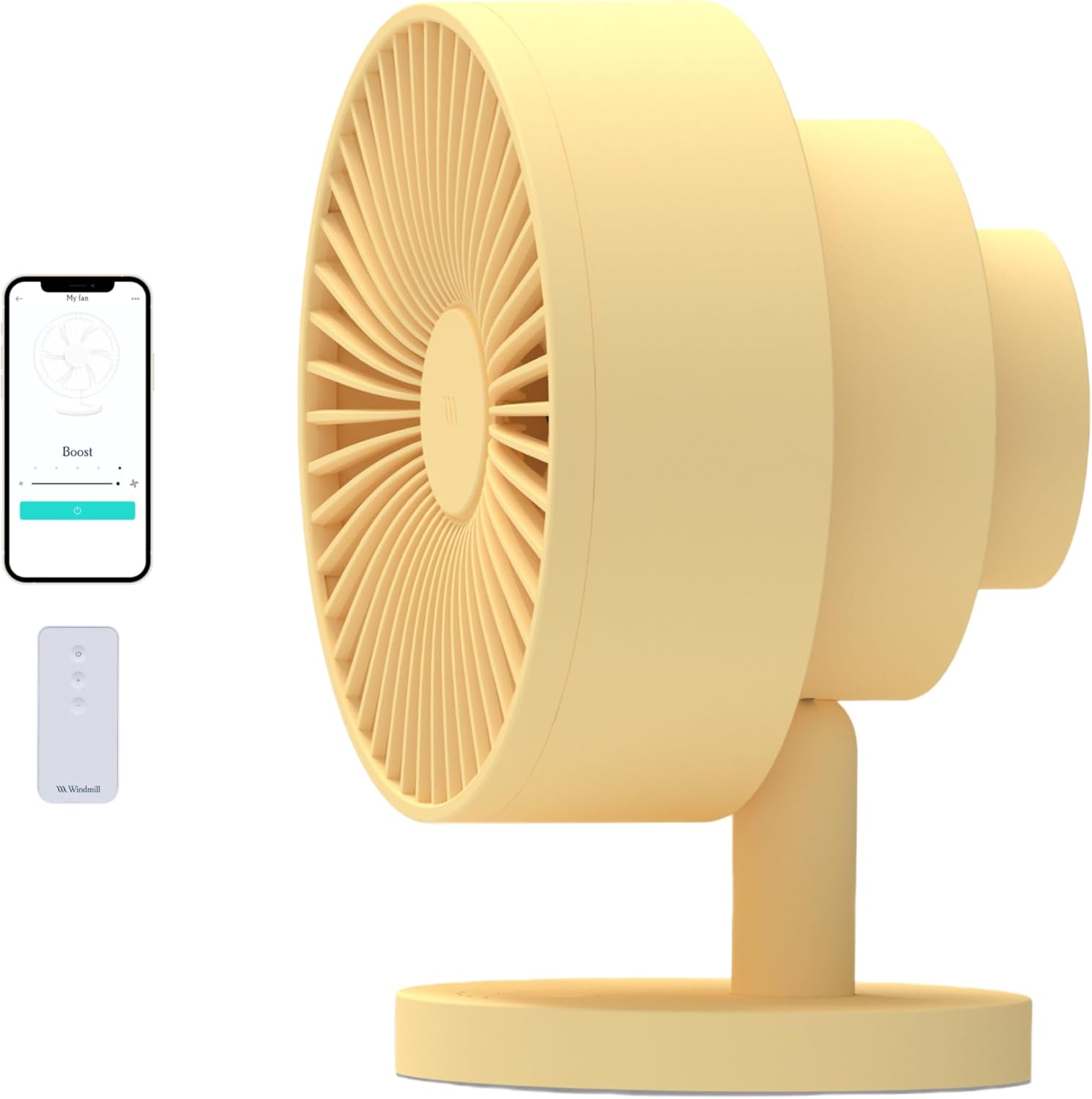 Whisper-Quiet Smart Air Circulator - Butter Color