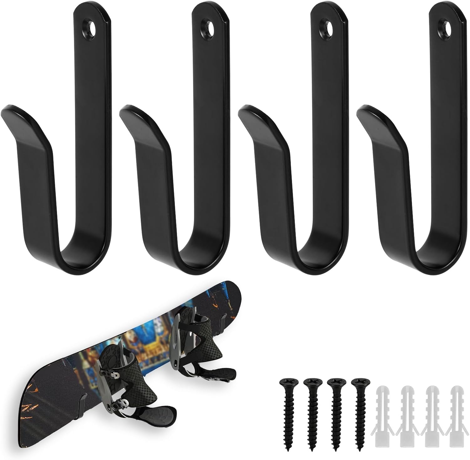 Space-saving Snowboard Wall Mount - Organize with Style!