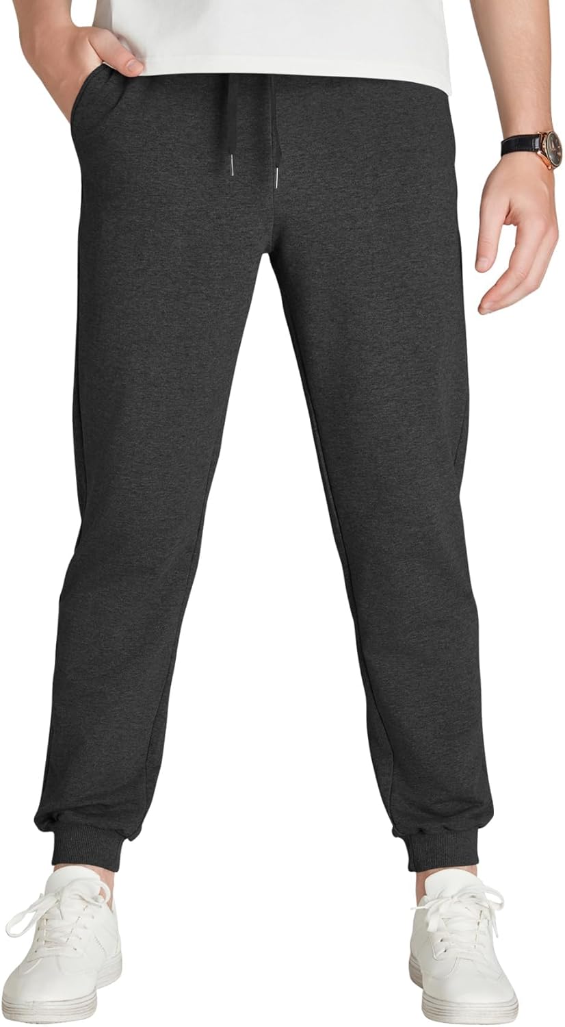 Idtswch Long Inseam Mens Tall Sweatpants with Zip Pockets