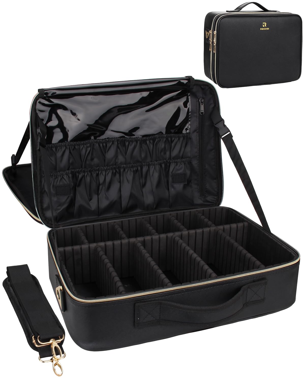 MONSTINA Large Makeup Travel Case Bag for Professionals and Artists