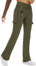 Crossover High Waist Bootcut Yoga Leggings for Women Activewear