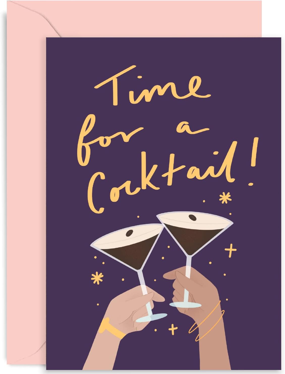 Sparkle Espresso Martini Birthday Card for Her