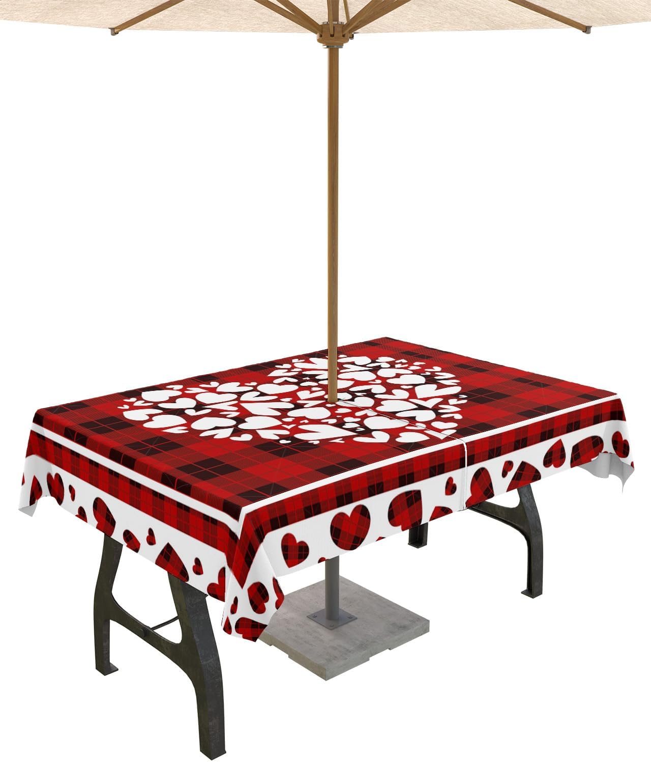 Waterproof Valentine's Day Tablecloth 52x70 - Homechoid