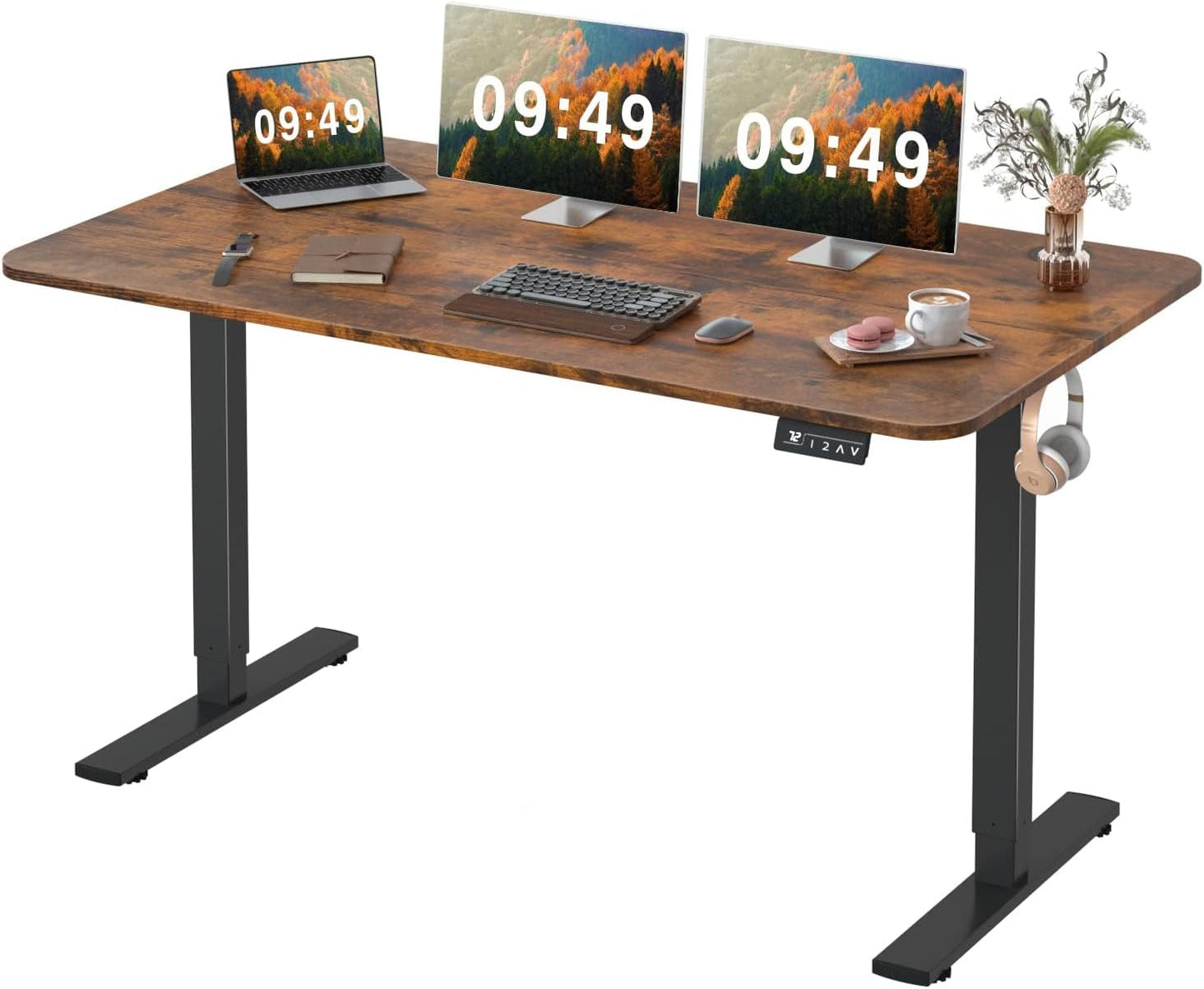 Furmax Electric Height Adjustable Standing Desk for Home Office