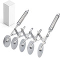 Lihengkong 5-Wheel Stainless Steel Pastry Cutter Set