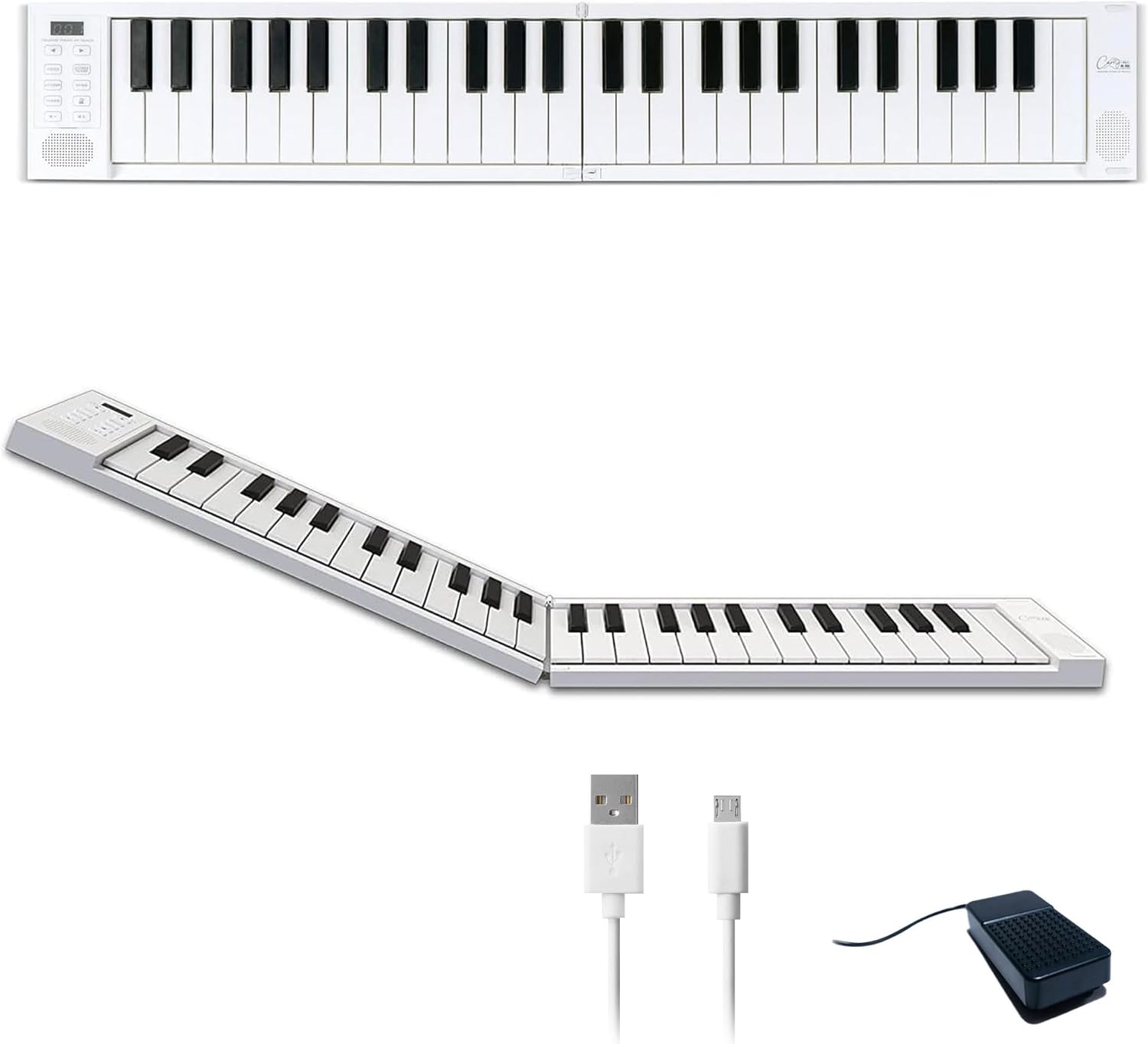 Ultra-Portable 49-Key Piano - USB & Bluetooth MIDI - Travel Friendly