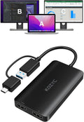 USB 3.0 to HDMI Splitter Extended Display Dual Monitors - 4K+1080P