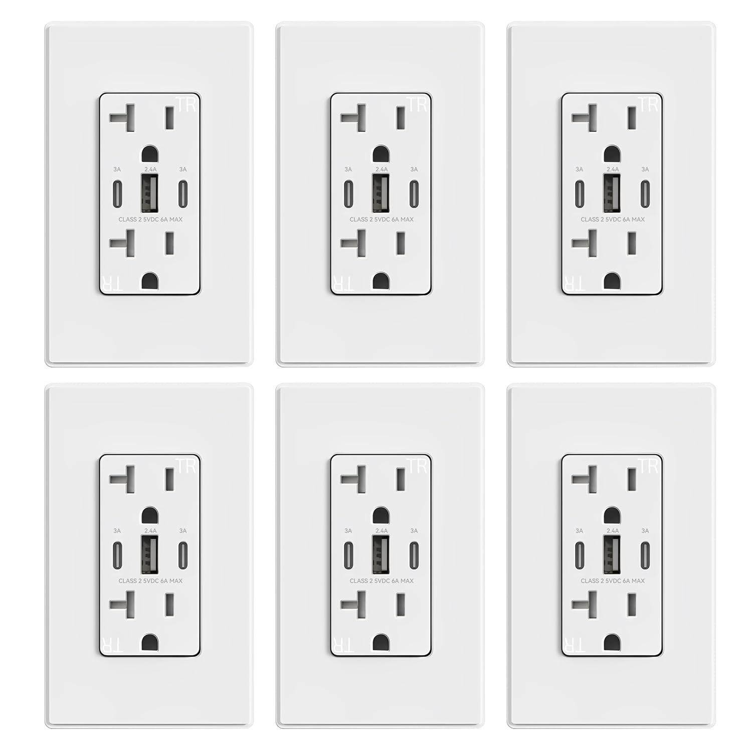 ELEGRP USB Outlets with 30W Charging for Modern Homes